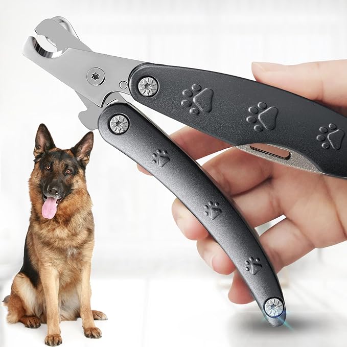 Best Dog Nail Calipper for Large Dogs with Thick Nail | Low Noise for Sensitive Dog, Super Sharp Smoothest Heavy Duty for Thick Nail, Compact Gentle Look for Anxiety Dogs