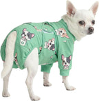 Spark Paws Dog Surgery Recovery Suit – Dog Recovery Suit After Surgery, Anti-Lick Dog Onesie, Abdominal Wound Protector, Soft Cone Alternative for Spay Neuter Male Female Pet Recovery - Pup Cup - S