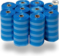 Best Pet Supplies Poop Bags for Dogs - Blue Strips, 150 Count | Scented, Leak-proof, Easy-Tear perforations, 15 Thick Bags per roll, Outdoor Walking & Travel, Fits Standard Holders