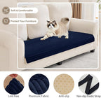 100% Waterproof Couch Covers for Dogs, 35"×70.9" Washable Couch Cover, Non Slip Sectional Couch Covers for 3 Cushion Sofa Cover Pet Friendly, Cat and Dog Couch Bed Cover-Navy Blue
