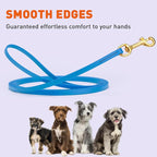 Viper Biothane K9 Working Dog Leash Waterproof Lead for Tracking Training Schutzhund Odor-Proof Long Line with Solid Brass Snap for Puppy Medium and Large Dogs, 10ft Cerulean Blue