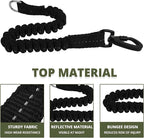 jenico Long Dog Leash 10FT: Heavy Duty Nylon Rope Leashes for Dogs Training with Reflective Threads Bungee and Padded Handle - Dog Lead for Large Small Medium Dogs Outside Walking Hiking