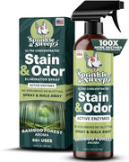 Sprinkle & Sweep: Pet Stain & Odor Enzyme Spray - 24oz - No Scrubbing Concentrated Formula, Dog & Cat Urine & Mess Destroyer, Carpet Spot Cleaning