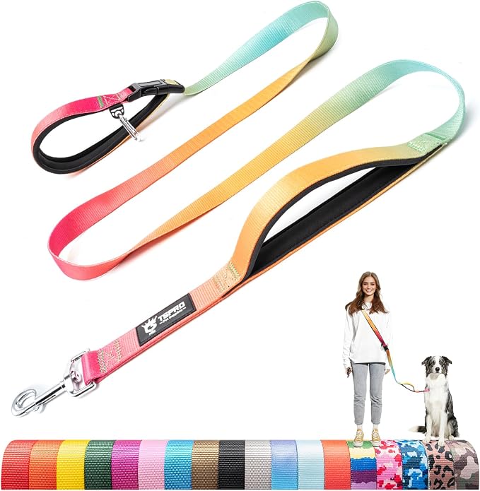 TSPRO 3-in-1 Heavy Duty Tactical Hands Free Dog Leash, Dual Padded Handles | Premium Dog Leash, Waist & Crossbody Wear, Metal Safety Clasp, Adjustable for Medium & Large Dogs, Walking & Running Training