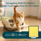 Levoit Vital 200S-P Air Purifier Pet Allergy Replacement Filter, 1 Pack | Genuine Filter, Supports HEPA Sleep Mode, Activated Carbon, Removes Allergens, Pollen, Pet Dander, Vital 200S-RF-PA, Yellow