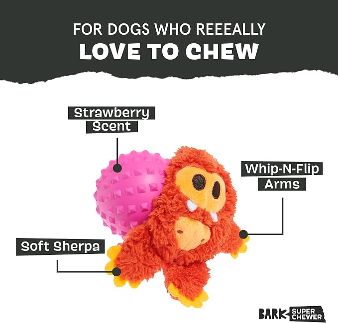 Barkbox Betty Bigfoot Dog Toy for Medium to Large Aggressive Chewers, Durable with Hidden Surprise Toy Inside for Extended Playtime | for to Aggressive Chewers, Durable with Hidden Surprise Toy Inside for Extended Playtime