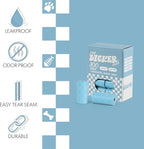 13 in. x 9 in. Extra Thick Leak Proof Unscented Dog Poop Bags, Blue (300 Count, 20-Rolls)