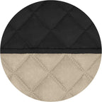 PureFit Reversible Quilted Couch Covers for Dogs Loveseat Sofa Cover 46.5” | Black/Beige, Water Resistant Couch Protector, Washable Pet Couch Cover with Non Slip and Elastic Straps For Kids