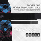 EXPAWLORER Dog Socks to Prevent Licking Paws, Dog Shoes for Hot Pavement, Anti Slip Dog Booties for Hardwood Floors, Dog Boots & Paw Protectors for Small Medium Large Senior Dogs, Pink Blue M