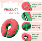 Supet Inflatable Dog Donut Collar Alternative After Surgery For Neuter, Soft Non-Stick Fabric Recovery E Collar For Small Medium Large Dogs