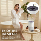 Air Purifiers for Home, Air Purifier with PM 2.5 Air Quality Monitor Cover Up to 1235 Ft², H13 True HEPA Air Filter with 5 mode Light, Sleep Mode, Timer, Fragrance Sponge for Smoke, Odor, Dander | Cover Up to 1235 Ft², H13 Air Filter with 5 mode Light,...