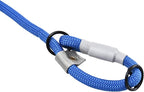 Cesar Millan Slip Lead Leash™ - 2-in-1 Slip Collar Dog Training Lead & Collar | Heavy Duty Durable Weatherproof Rope Leash, No Pull Training | Length 4ft Diameter 1/2” (Large, Blue)