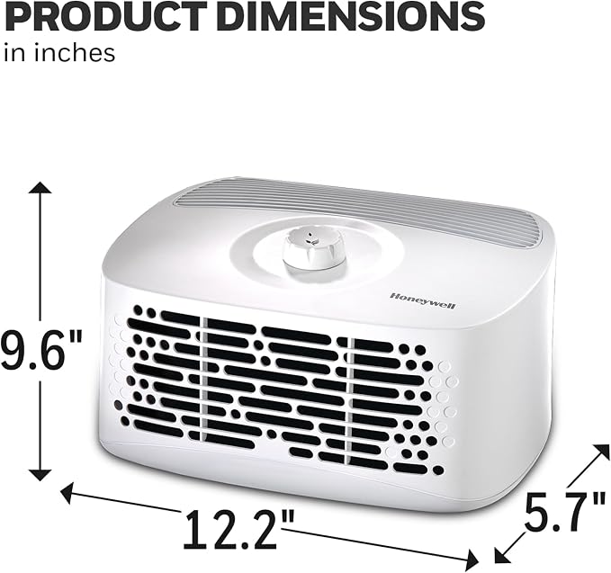 Honeywell Air Purifier for Home, 465 Ft² in 1 hour, White HHT270