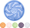 Ceramic Slow Feeder Dog Bowl, 3 Cup Dog Food or 25oz Water, Slow Eating Bowl for Middle Breed, Maze Puzzle Feeder for Fast Eaters, Anti-Choking Stop Bloat, Non-Slip BPA Free (Blue)