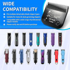 3 Pack Pet Grooming Clipper Blades with Steel Cutters, Sizes 10, 30 & 7FC, Black, Compatible with Andis, Oster A5, Wahl KM10 A5 Style Dog Clippers