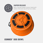 Dog Bowl with Spill-Proof Travel Lid, Orange, 7-Cup Pet Travel Bowl | Orange 7-Cup Dog Bowl, Spill-Proof Travel Lid, BPA-Free, Rust-Proof, Shock-Resistant, Stackable and Dishwasher Safe