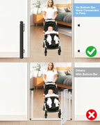 Extra Wide Baby Gate - 71 inch Retractable Mesh Gates for Large Opening, Extra Long Mesh Gate for Babies, Dogs, Baby Gate Anti-Crawling Hook for Stairs Hallways Doorway Indoor Outdoor, Black | Extra Long Mesh Baby & Pet Gate with Anti-Crawling Hook, Sa...
