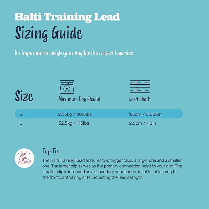 Halti Training Dog Leash | Size Small, Burnt Orange, 2m | No-Pull Double-Ended Dog Leash | Light, Soft & Durable | Ideal for Obedience Training & Everyday Walks with Dogs & Puppies