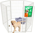 FXW Homeplus Indoor Dog Playpen, 45" H, 6 Panels, for Large Dogs | Stress-free play, Heavy-duty, Semi-open design, Easy setup, Threshold-free gate, Expandable, Patented
