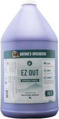 Nature's Specialties EZ Out Deshedding Ultra Concentrated Dog Shampoo for Pets, Makes up to 4 Gallons, Natural Choice for Professional Groomers, Removes Unwanted Hair, Made in USA, 1 Gal