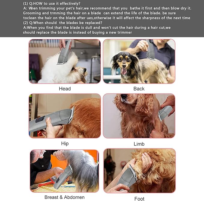 3PCS 30 Blades Dog Grooming Blades Compatible with Andis/Wahl Dog Clipper | Cut Length 1/50"(0.5mm),Dog Clipper Blade compatible with Oster A5/Wahl KM Series ,Ceramic Blade & Stainless Steel Blade