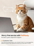 FEELNEEDY Wireless Cat Water Fountain Stainless Steel with Sensor, 4000mAh Battery Operated, 4L/135fl oz Pet Water Fountain for Cats Dogs, Ultra Quiet Cat Drinking Fountain with 2 Filters (YPD-C004S)