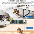 Saolife Laser Cat Toys for Indoor Cats, Truly Random Trjajectory, Suction Cup Design, Run Quiet, Interactive Cat Toy Automatic