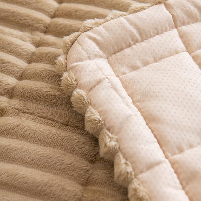Pet Couch Covers Protector for Dogs Sofa Slipcovers Washable Cushion Cover | Non slip,scratch-proof furniture protector fits I-shape armchair,loveseat,recliner,sectional sofa pads(brown,27in*83in)