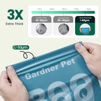 Gardner Pet Dog Poop Bags Rolls, 288Count Poop Bags for Dogs Extra Thick | Ultra Heavy-Duty