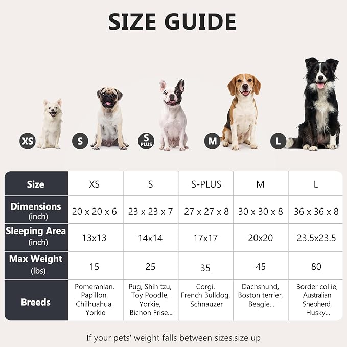 MIXJOY Orthopedic Dog Bed Comfortable Donut Cuddler Round Pet Beds Ultra Soft Washable Dog and Cat Cushion (20''/23''/27''/30'') (27'', Coffee)