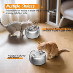 2.5L/84oz Gooseneck Cat Water Fountain Stainless Steel Quiet | Kitty Spout Cat Fountain for Drinking, Pet Water Fountain for Cats Inside, Automatic Cats Water Dispenser, for Pets