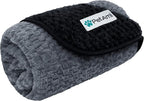 PetAmi Waterproof Dog Blanket, Leakproof Puppy Blanket, 29x40 Black Gray | For Small Medium Pets, Furniture Sofa Couch Cover Protector, Fleece Throw Indoor Cat Kitten, Reversible Washable Soft Plush