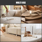 7.9'' Large Lint Roller for Pet Hair Extra Sticky, Extendable Handle | Storage stand included with 4 refills 360 sticky sheets for couches, carpets, beds, clothes, and furniture