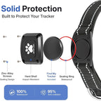 GPS Dog Collar Tracker 2-in-1,Reflective Waterproof Pet Collar,iOS-Only,No Monthly Fees,Unlimited Range,Dog Tracking Collar Pet Tracker,for Small Medium Large Dogs(XS (10.5"-13.5"), Black)