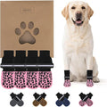 KOOLTAIL Anti Slip Dog Socks to Prevent Licking Paws,Dog Shoes for Hot Pavement, Reflective Traction Control Booties, Dogs Boots & Paw Protector for Hardwood Floors Small Medium Large Senior Dogs