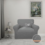 Easy-Going 100% Waterproof Oversized Chair Couch Cover, Stretch Sofa Cover | Dual Waterproof Sofa Slipcover, Leakproof Furniture Protector Against Stain Spill from Kids, Pets, Dog, Grey