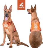 AUROTH Tactical Dog Harness for Large Dogs No Pull Adjustable Pet Harness Reflective K29 Working Training Easy Control Pet Vest Military Service Dog Harnesses