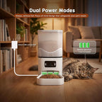 Automatic Cat Feeder with Dual HD Cameras for 2 Cats, Smart WiFi Pet Feeder with APP Control, Timed Feeding & Portion Control, 2-Way Audio, Night Vision, 5GHz/2.4GHz WiFi, 6L