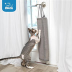 Best Pet Supplies Catify Hanging Cat Scratcher - Log, Gray | Cat Door Scratcher, Scratching Mat, Heavy Duty Sisal, Furniture Protector, Safe for Paws, Non-Slip, Durable, Multi-Functional