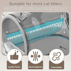 (Large Diameter Cat Litter Filter Replacement Part for 65L+9L Self Cleaning Litter Box, Grey Cat Litter Strainer Accessory [Only Compatible with Orders Purchased After December 23, 2025]