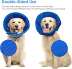 AOFITEE Dog Cones for Medium Dogs, Soft Dog Cone Collar After Surgery, Adjustable Cone for Dogs to Stop Licking, Breathable Pet E-Collar Alternative for Wound Healing(Blue,Medium)