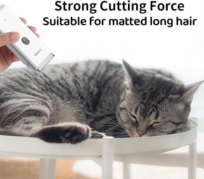 Handy Pet Hair Trimmers Recommended By The Vet,Super Quiet Long Lasting Powerful Dog Clippers(Waterproof USB Rechargeable Grooming Shavers for Dogs and Cats with Matted Coats) Green