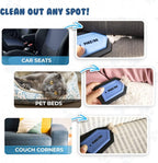 Pet Hair Remover + Bonus Mini Pet Detailing Brush - Reusable Lint Roller - Cat Hair Remover Roller - PinzPro Dog Hair Remover Set for Carpet, Couch, Bed, Car Seat.