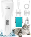 oneisall Pet Clippers for Cat Matted Hair, Quiet Pet Shaver for Cats | Waterproof Cordless Cat Clippers for Matted Long Hair with Storage Bag,Lightweight and Easy to Use for Cat, Pet, Small Dog