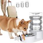 RIZZARI 6.5L Stainless Steel Dog Water Dispenser:Anti Spill for Medium Dogs | Stainless Steel Bowl / No Electricity / Gravity Auto Refill / Stable Base / Easy Cleaning / Home Use