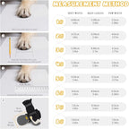Dog Shoes for Medium Large Dogs Winter Dog Snow Boots Anti-Slip Dog Boots & Paw Protectors Warm Wool Snow Booties with Reflective for Hiking 4Pcs,Size 7