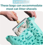 Cat Litter Disposal Bags and Dog Poop Bags with Handle,Cornstarch Based Extra Thick and Guaranteed Leak Proof Poop bags for Kitty and Doggy(360 Count 1.1 Gallon,Unscented)