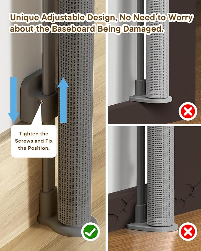 Retractable Baby Gate for Stairs – 34" Height, Expands up to 71" Width, Safety Gate for Infants, Toddlers, Dogs & Pets, Easy Install, Gray Puppy Gate for Indoor & Outdoor Use, Gray | Extra Long Mesh Baby & Pet Gate with Anti-Crawling Hook, Safety Lock,...