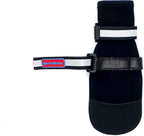 All Weather Neoprene Paw Protector Dog Boots with Reflective Straps in 5 Sizes! (Black Large)