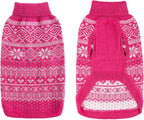 HOMIMP Dog Sweater Argyle - Warm Winter Clothes, Soft Coat for Small Medium and Large Dogs, Ugly Pet Clothing for Boy Girl Puppy